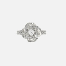 Fidanzamento squillare gioielleria argento oro gioiello gemma brillante diamante nozze moda bellezza zaffiro 3dring replica anelli 3d print model - Mito3D