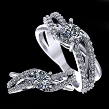 engagement ring Schmuck diamond gold Mode Hochzeit design Ringe 3d print model - Mito3D