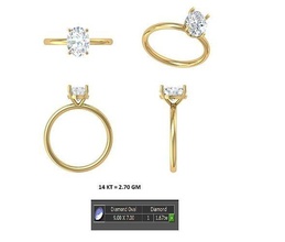 noivado anel brilhante joalheria imprimível prata diamante ouro argolas 3d print model - Mito3D