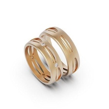 noivado anel cafajeste tanazmohamadi beglamorous1 casamento ouro Casamento brilhante diamante esterlina jóia imprimível prata joalheria argolas 3d print model - Mito3D