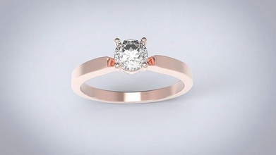 compromiso anillo joyería joya plata diamante Moda oro brillante blanco belleza anillos amor Boda 3d print model - Mito3D