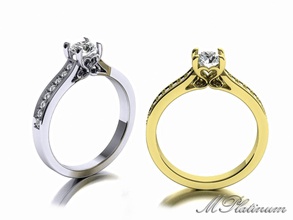 anel de noivado jóias o engajamento diamante casamento comprar 3d modelo desafio natal anéis 3d print model - Mito3D