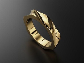 engagement bague mode bijoux mariage argent or anneaux impression 3dprinted imprimable conception bijou d'or prototypage 3d print model - Mito3D