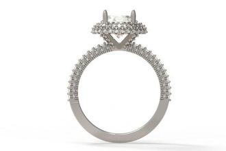 Fidanzamento squillare gioielleria diamante oro moda anelli 3d print model - Mito3D
