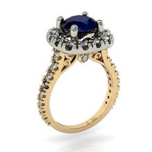 Engagement Ring Schmuck Diamant druckbar Ringe cad Hochzeit Edelsteine brillant exklusiv Mode Gold rhiho cnc 3d print model - Mito3D