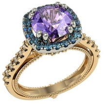 noivado anel joalheria imprimível diamante argolas cafajeste Casamento joias brilhante exclusivo moda ouro rhiho cnc prata 3d print model - Mito3D