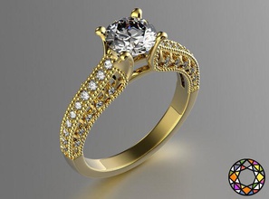 compromiso anillo oro platino plata diamante moda joyería joya estilo stl canalla diseño boda imprimible belleza patrón prototipos prototipo impresión archivos adjuntos intercambiable anillos fbx 3d print model - Mito3D