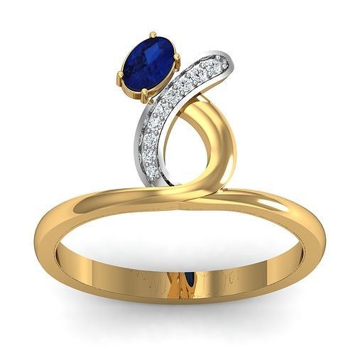 engagement bague anneaux solitaire gemme mariage bijou bijoux imprimable diamant argent brillant sterling mode engagem or 3D print model - Mito3D
