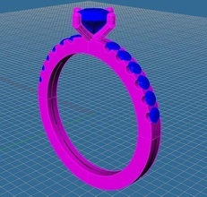 Engagement Ring Design Symbol Hochzeit Diamant Gold Schmuck Ringe 3d print model - Mito3D