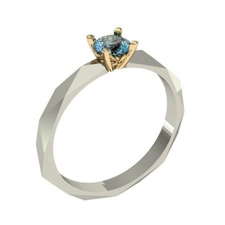 engagement ring jewelry female diamond printable 3dm stl obj 3ds rings cad wedding gems brillant exclusive fashion gold cnc 3d print model - Mito3D
