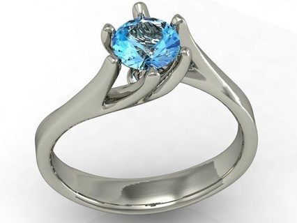 engagement ring jewelry female diamond printable stl obj 3dm rings cad wedding gems brillant exclusive fashion gold cnc 3d print model - Mito3D