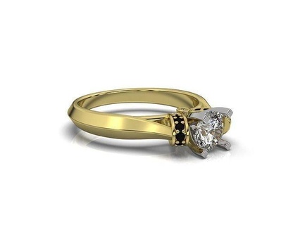 engagement ring jewelry shining precious fashion printable rings diamond brilliant wedding gold models various beauty gem 3d print model - Mito3D