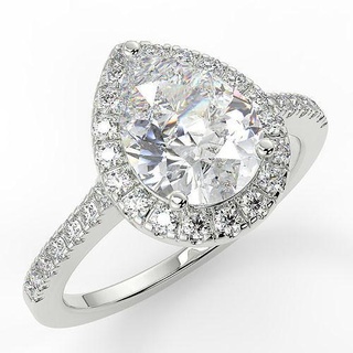 engagement ring wedding wing jewels gem gold jewelry rings printable silver diamond jewellery jewel platinum brilliant pendant 3d print model - Mito3D