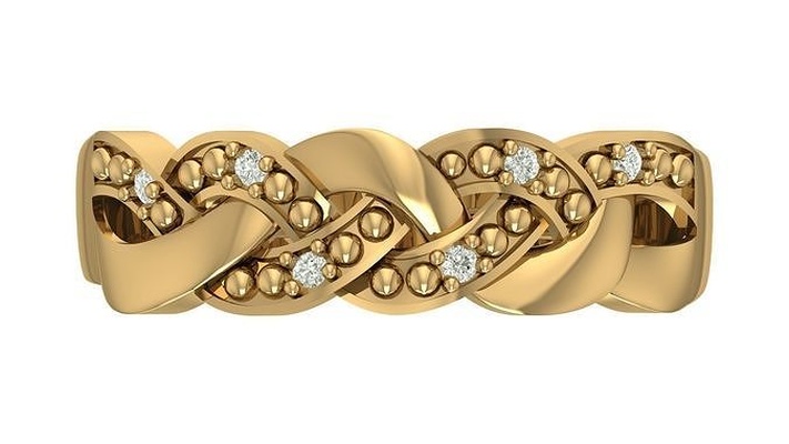 compromiso anillo joyería joya oro anillos imprimible diamante boda platino plata lujo canalla diseño moda 3d print model - Mito3D