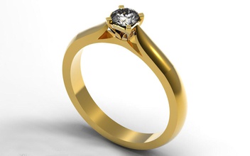 engagement ring jewelry engagementring rings ladies design 3d print model - Mito3D