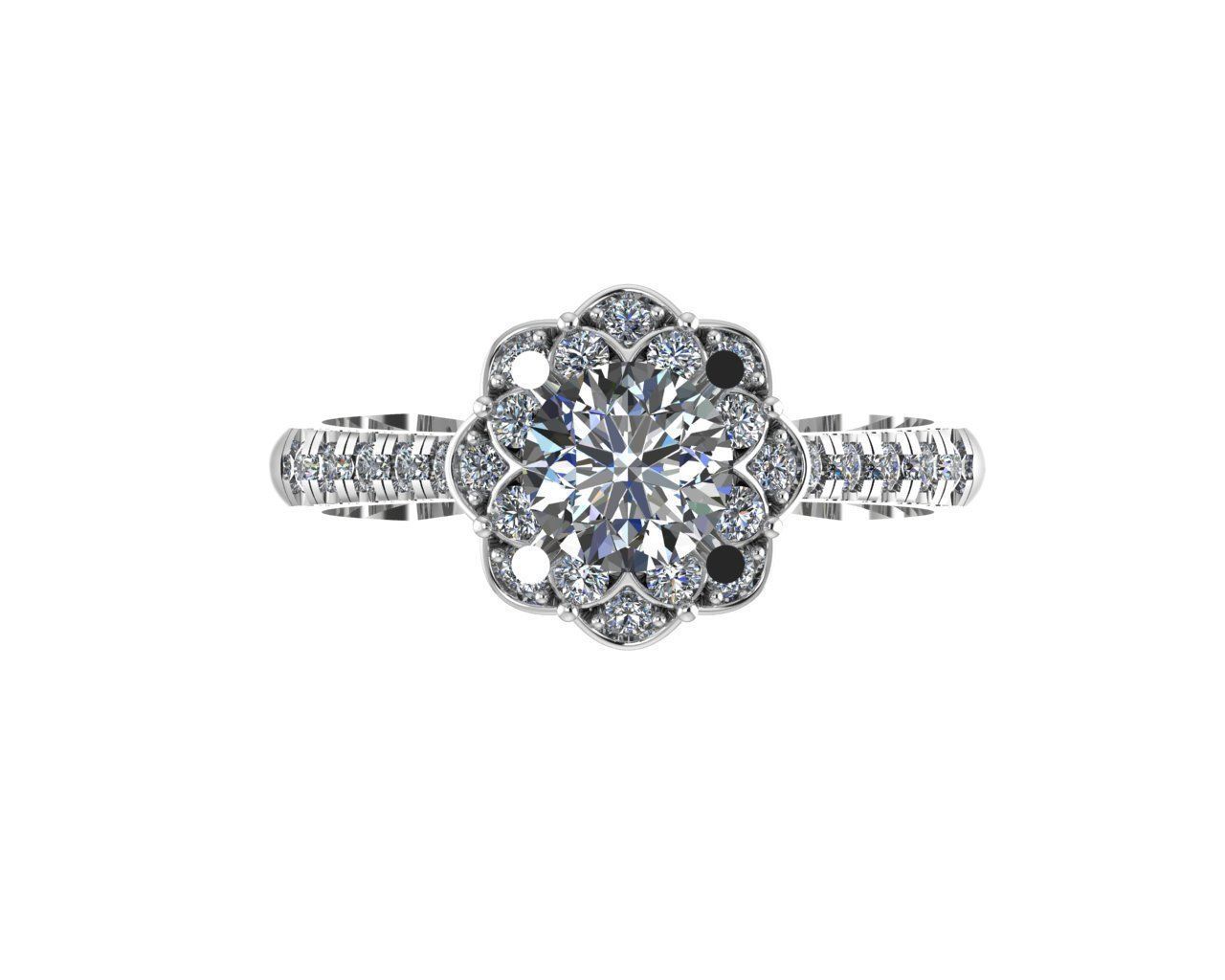 bague de fiançailles bijoux l'engagement l'anneau tiffany le diamant les anneaux 3D print model - Mito3D