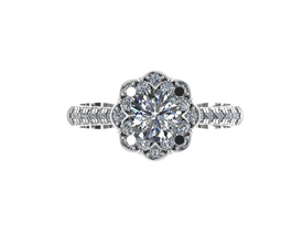 anel de noivado jóias o engajamento tiffany diamante anéis 3d print model - Mito3D