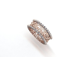 engagement ring jewelry luxury printable gold diamond 14k fashion shiny silver rose gem brilliant jewel beauty brillant precious rings 3d print model - Mito3D