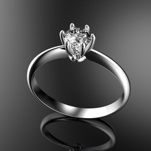 engagement ring jewelry gold diamond rings 3d print model - Mito3D