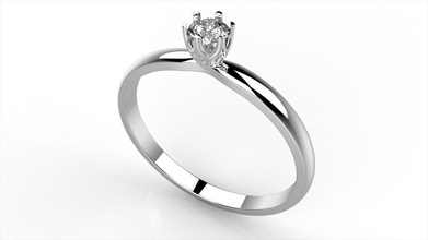 anello di fidanzamento gioielli anelli diamante matrimonio oro 3d print model - Mito3D