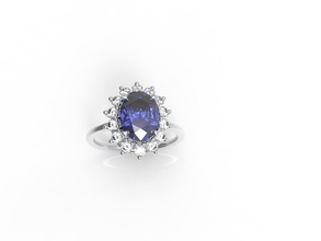 compromiso anillo joyería joya precioso lujo platino brillante regalo quilate decoración imprimible diamante moda belleza zafiro oro diamante boda anillos 3d print model - Mito3D