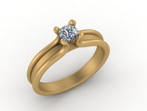 engagement ring jewelry goldrings diamondsrings fashion rings 3d print model - Mito3D