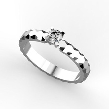 engagement ring jewelry rings diamond jewellery jewel gold precious 3d print model - Mito3D