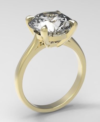bague de fiançailles bijoux l'engagement l'anneau en diamant joyau or engagem le mariage les anneaux 3D print model - Mito3D