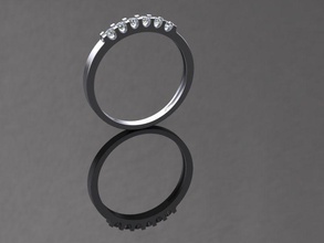 engagement ring diamanten steine 3djewelry 3dmodeling brillant diamant smaragd juwel edelstein schmuck platin ringe rubin saphir hochzeit gold luxus 3d print model - Mito3D