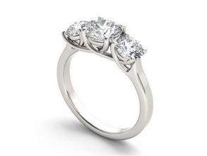 Verlobungsring -1 Schmuck 3dmodel 3dfiles cadfiles cadmodel fashionring weddingring engagementring engagementband diamond diamondring custommade Ringe 3d print model - Mito3D