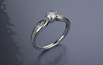 engagement ring 25 punkte jewelry 3d 472 schmuck anhänger ohrring armband halskette to drucken joyas anillos colgantes pendientes de abs imprimir tiffany kunst diamant platin ringe 3d print model - Mito3D