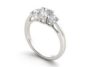 engagement ring - 64 jewelry 3dmodel 3dfiles cadfiles cadmodel engagementring weddingring fashionring jewellery diamondring diamond rings 3d print model - Mito3D