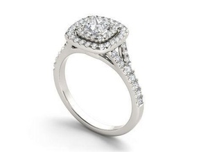 nişan yüzük 71 3dfiles 3dmodel cadfiles cadmodel mücevher yüzüğü altın beyaz gümüş elmas elmas takı yüzükler 3d print model - Mito3D