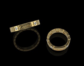 noivado anel 003 ouro prata esterlina platina joias diamante brilhantes rubi safira esmeralda topázio luxo moda projeto joalheria jóias beleza branco 3d argolas 3d print model - Mito3D