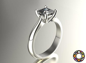 engagement ring 0067 jewelry fashion silver wedding diamond brilliant sapphire apparel beauty printable gold setting engagem jewel gem jewellery cad solitaire rings 3d print model - Mito3D