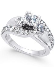 noivado anel 006 joalheria romance casamento nupcial precioso platina prata imprimível esterlina ouro moda amar namorados diamante gema jóia brilhante fofinho argolas 3d print model - Mito3D