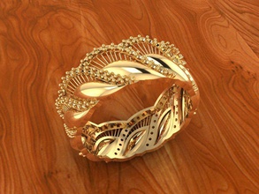 Fidanzamento squillare 14 gioielleria oro moda stampabile argento bellezza bracelete platino gemma brillante diamante sterlina zaffiro 3d print model - Mito3D