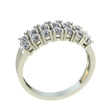 bague de fiançailles 14 pierres bijoux engagementring l'engagement mariage 14stone gem le diamant brillant en joyau les anneaux 3d print model - Mito3D