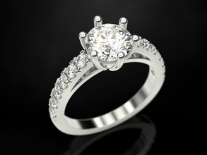 anello di fidanzamento 17 gioielli stampa 3dprinted stampabile anelli il design gioiello d'oro moda printabl la oro altri prototipazione argento matrimonio 3d print model - Mito3D