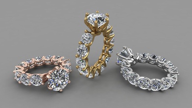 engagement ring 1910 jewelry gem luxury platinum shining silver printable brilliant diamond gold fashion beauty sapphire brillant rings 3d print model - Mito3D