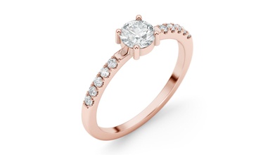 nişan yüzüğü 26 yuvarlak takı 3d parlak klasik elmas yüzük engagem gem altın mücevher platin yazdırılabilir Gümüş yan taşlar ABD Kanada moda güzellik Avrupa 3d print model - Mito3D