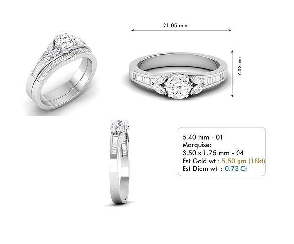 Engagement Ring 28 Schmuck Platin wertvoll Luxus Juwel leuchtenden disjunkt elegant Mode Gold Silber Diamant druckbar Ringe 3D print model - Mito3D