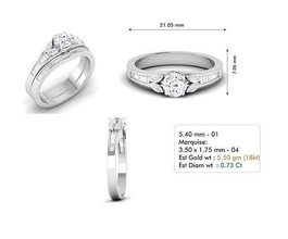 Engagement Ring 28 Schmuck Platin wertvoll Luxus Juwel leuchtenden disjunkt elegant Mode Gold Silber Diamant druckbar Ringe 3d print model - Mito3D
