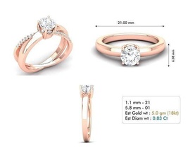 compromiso anillo 29 joyería joya precioso platino lujo Moda elegante brillante pulsera oro plata anillos 3d print model - Mito3D