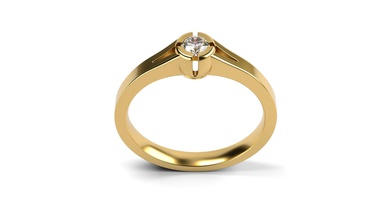 engagement ring 32 in allen Größen Schmuck Ringe solitaire Hochzeit diamond - Anhänger 3d print model - Mito3D