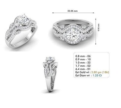 engagement ring 33 precious jewelry shining luxury platinum gem disjunct wealth elegant fashion gold silver jewel brilliant bracelet rings 3d print model - Mito3D