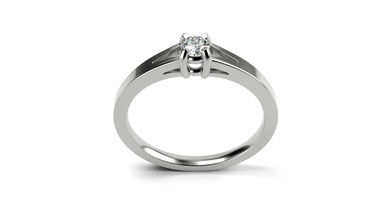 engagement ring 34 größen ringe solitär schmuck diamant hochzeit 3d print model - Mito3D