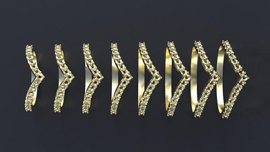 nişan yüzük 3d cnc model Yazdır yüzükler süs düğün gümüş elmas moda sterlin mücevher parlak altın takı güzellik vintag 3d print model - Mito3D
