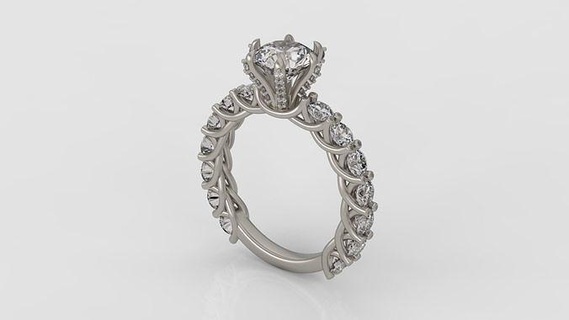 Fidanzamento squillare 3d modello c36 gioielleria anelli diamante gioiello moda nozze oro engagement stampabile Uniti d'America Francia Canada Israele 3d print model - Mito3D