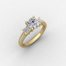 Engagement Ring 3d Modell Juwel Hochzeit Schmuck Diamant druckbar Gold engagem Mode Sterling Weiß brillant Solitär Schönheit Ringe Anhänger 3d print model - Mito3D